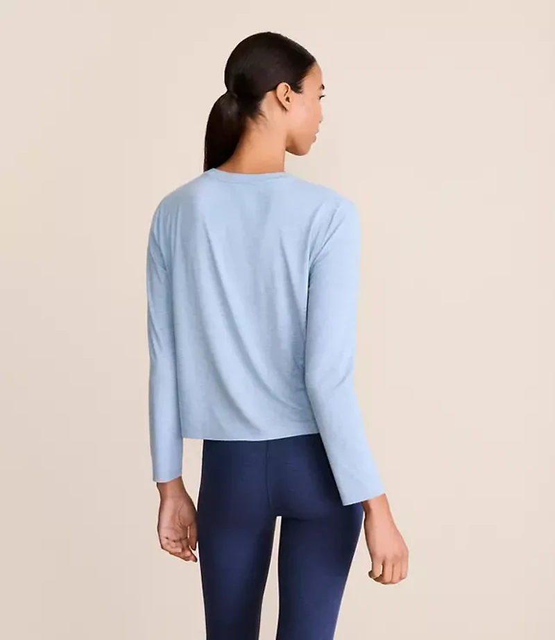 Lou & Grey Heathered Essential Modal Long Sleeve Tee