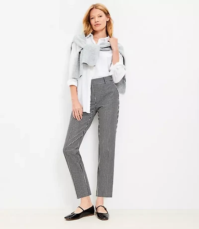 Petite Riviera Slim Pants Stripe