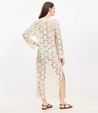 LOFT Beach Crochet Maxi Swimsuit Coverup