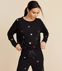 Lou & Grey Heart Cozy Cotton Sweatshirt
