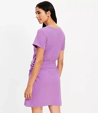 Petite Ruched Mini Tee Dress