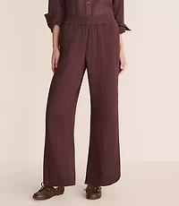 Petite Lou & Grey Triple Cloth Wide Leg Pants
