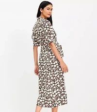 Petite Tulip Belted Midi Pocket Dress