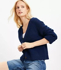 Stitchy V-Neck Cardigan