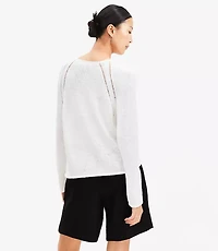Pointelle Raglan Sweater