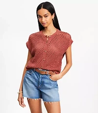 Textured Wedge Cardigan