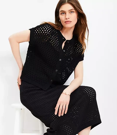 Textured Wedge Cardigan