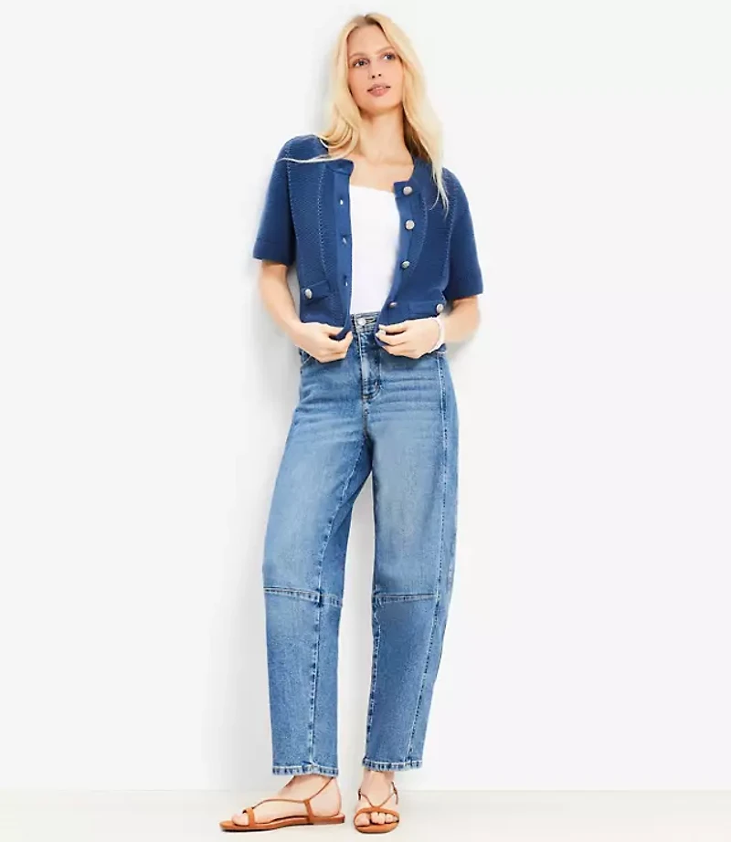 Link Stitched Sweater Jacket