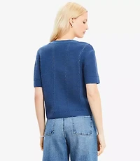 Link Stitched Sweater Jacket