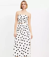 Dotted Midi Skirt