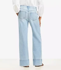 High Rise Wide Leg Jeans Vintage Light Indigo Wash