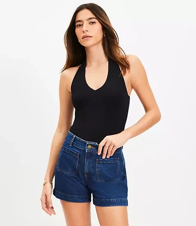 V-Neck Halter Top