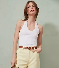 V-Neck Halter Top