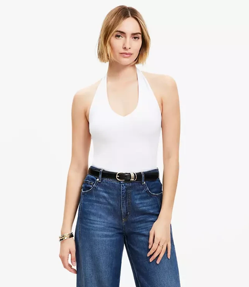 V-Neck Halter Top