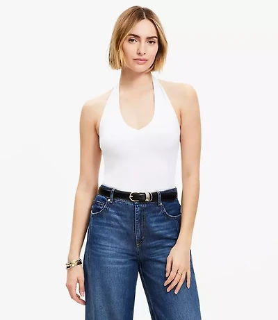 V-Neck Halter Top