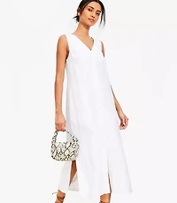 Linen Vest Midi Dress