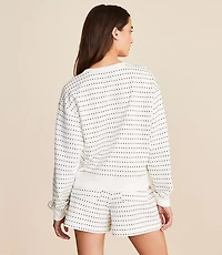 Lou & Grey Dotted Jacquard Top