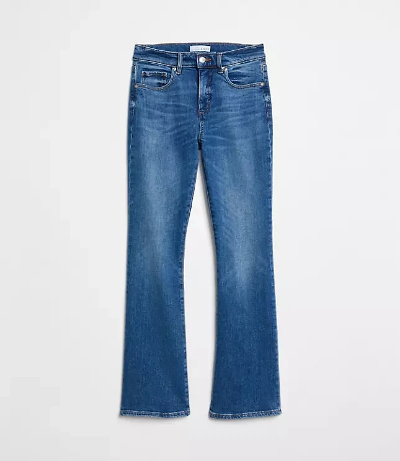 Mid Rise Boot Jeans Luxe Medium Wash