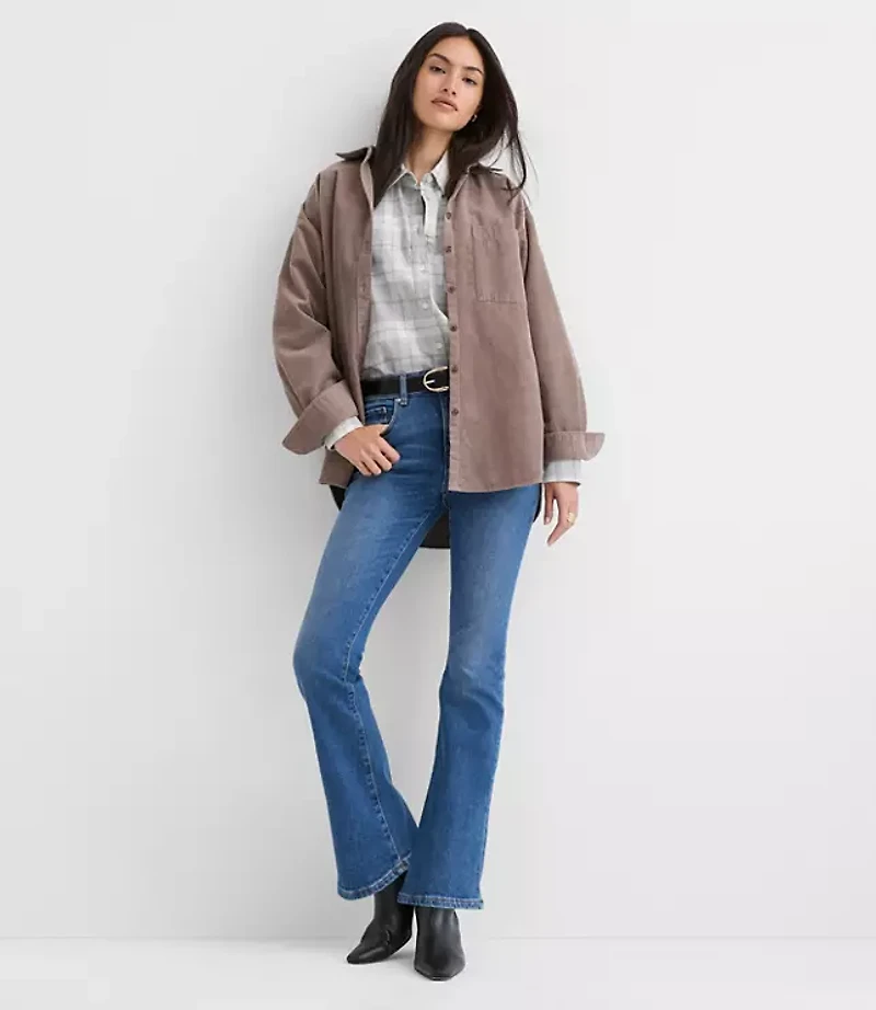 Mid Rise Boot Jeans Luxe Medium Wash