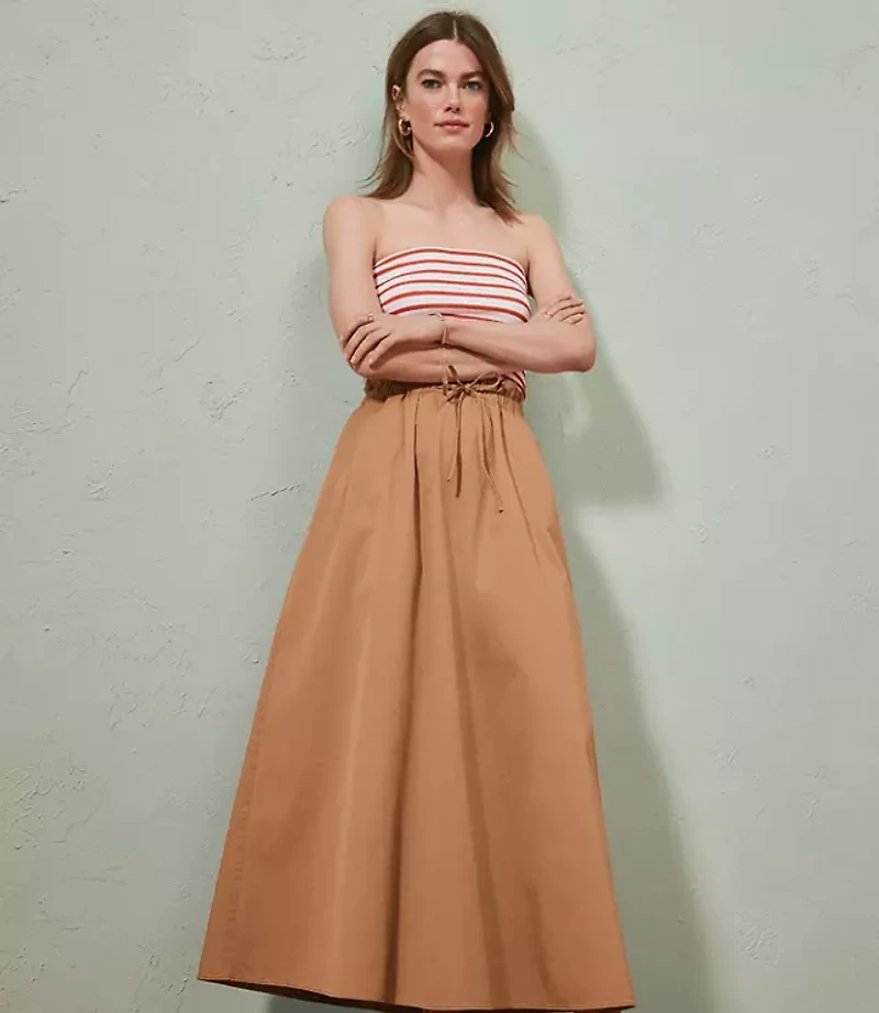Paperbag Maxi Pocket Skirt