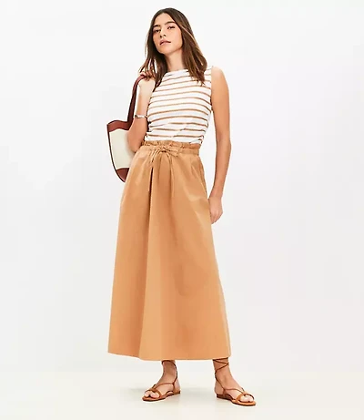 Paperbag Maxi Pocket Skirt
