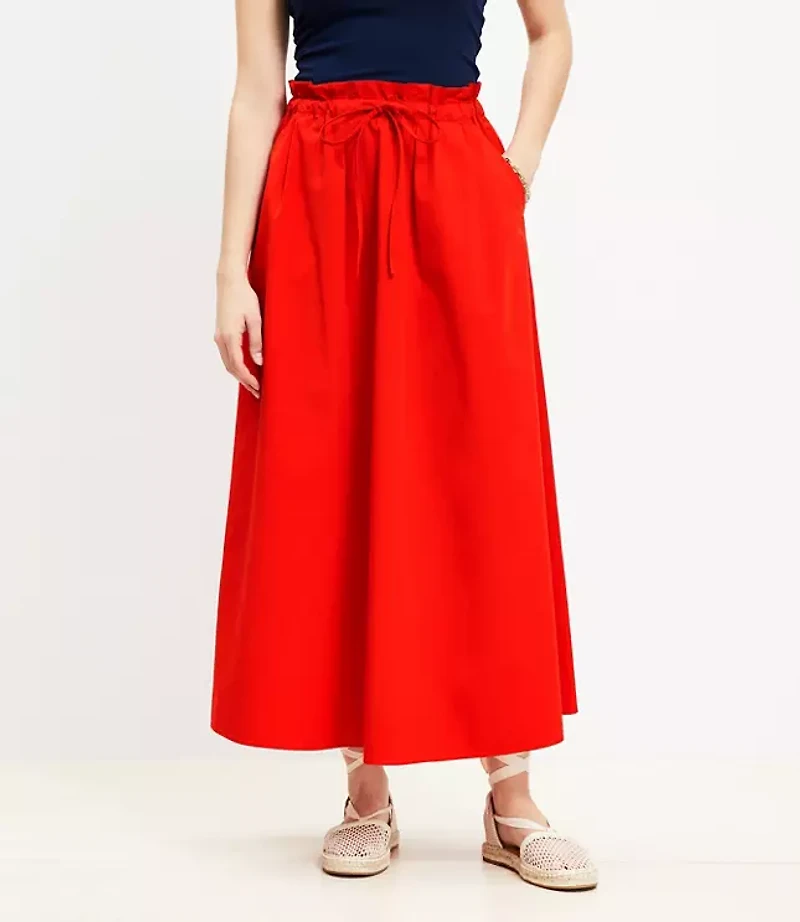 Paperbag Maxi Pocket Skirt
