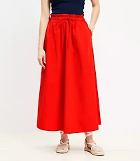 Paperbag Maxi Pocket Skirt