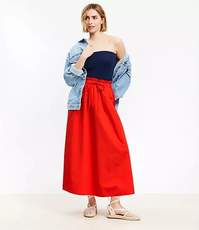 Paperbag Maxi Pocket Skirt