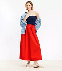 Paperbag Maxi Pocket Skirt