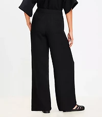 Petite LOFT Beach Triple Cloth Wide Leg Pants