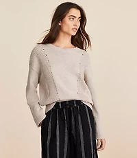 Lou & Grey Pointelle Wedge Sweater