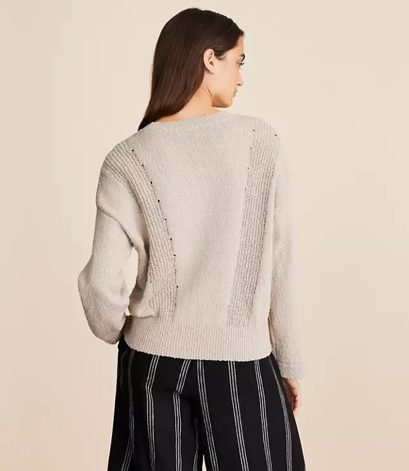 Lou & Grey Pointelle Wedge Sweater