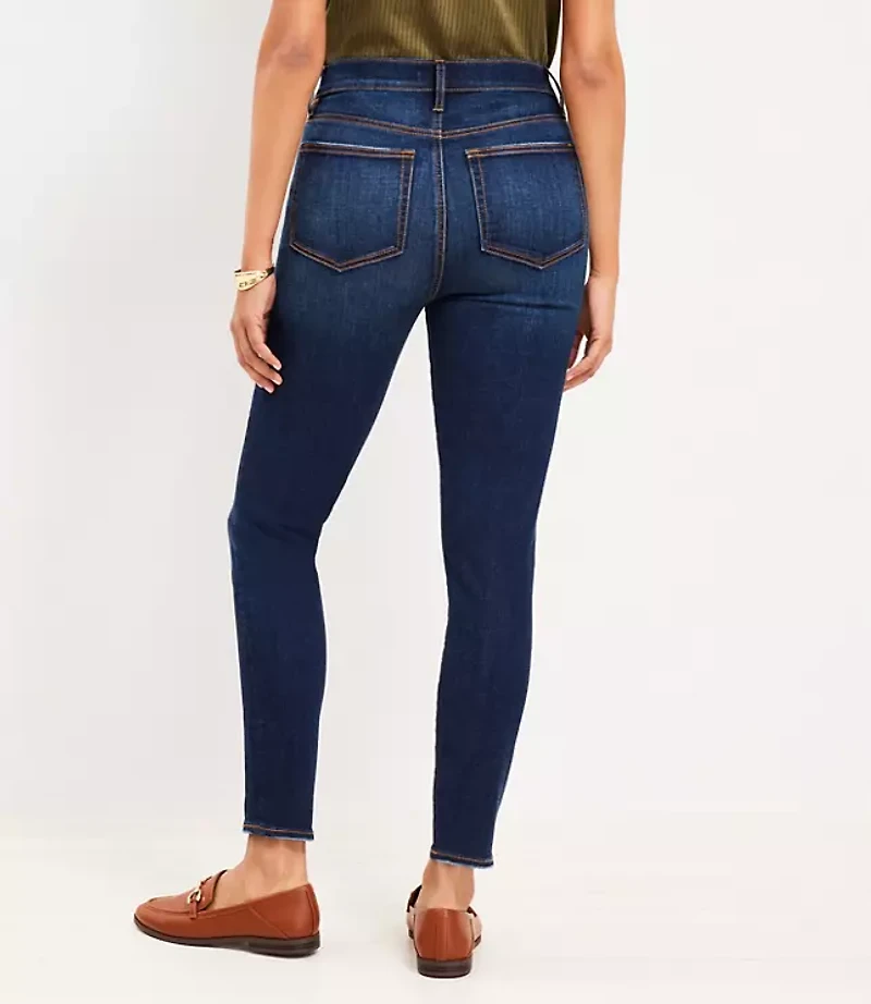 Tall Curvy High Rise Skinny Jeans Vintage Dark Wash
