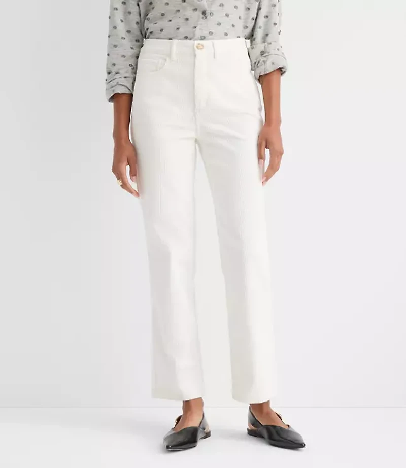 Petite Straight Corduroy Pants