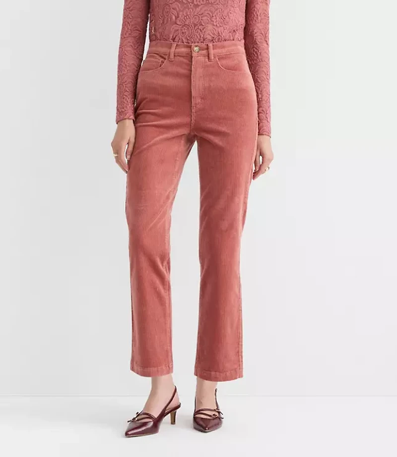 Petite Straight Corduroy Pants