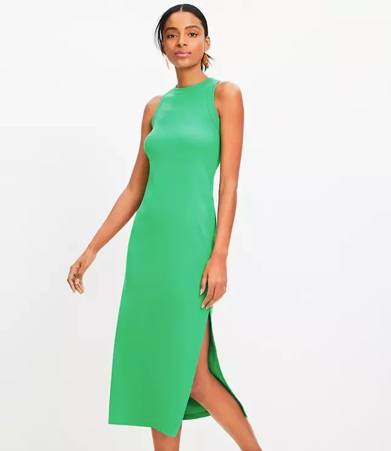 Perfect Ribbed Tank Midi Dress