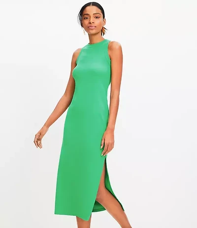 Perfect Ribbed Tank Midi Dress