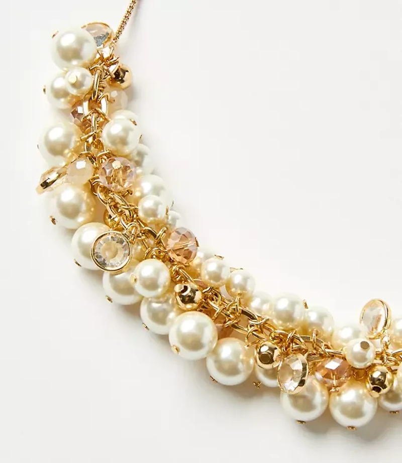 Pearlized Torsade Statement Necklace