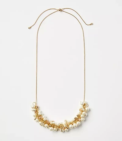 Pearlized Torsade Statement Necklace