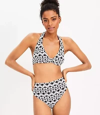 LOFT Beach Knot Front Halter Bikini Top