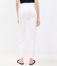 Curvy High Rise Slim Jeans White