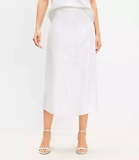 Sequin Midi Skirt