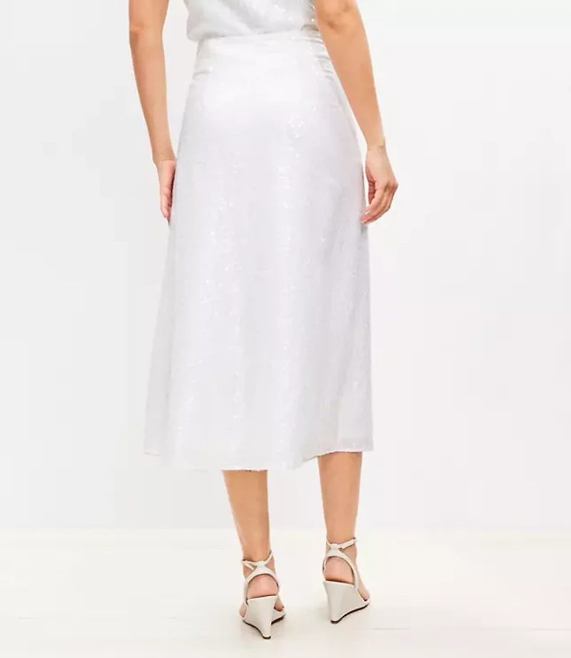 Sequin Midi Skirt