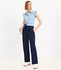 Petite Utility Straight Pants Twill