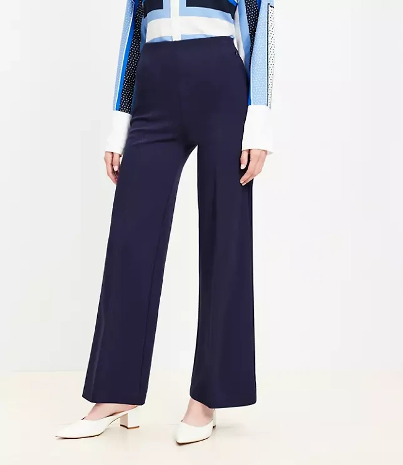 Ponte Wide Leg Pants
