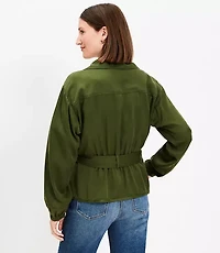 Tie Waist Utility Jacket