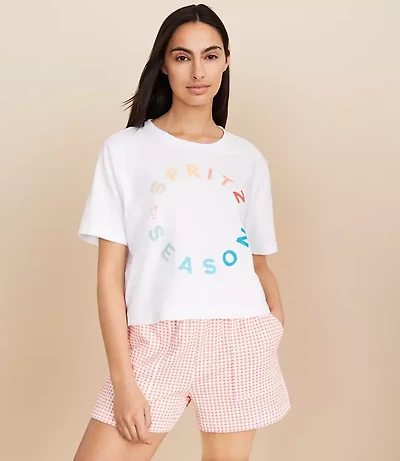 Lou & Grey Spritz Season Cropped Soft Slub Tee