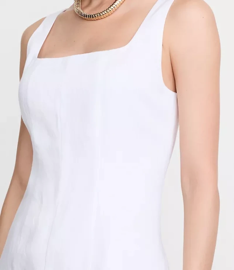 LOFT Versa Luxe Lyocell Linen Midi Dress