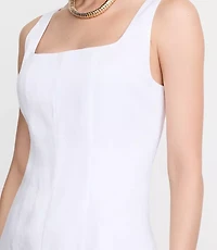LOFT Versa Luxe Lyocell Linen Midi Dress