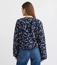 Petite Floral Quilted Jacket